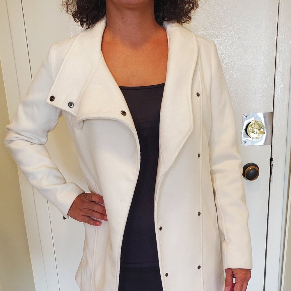 Stylish MNG Suit Polyester-Viscose Coat